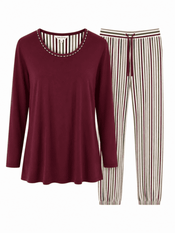 Pyjamas - 79-2494 - Plum - Lady Avenue
