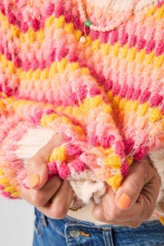 Pullover - Strik - Solstrejf - Pink - Lene Beier X Lind