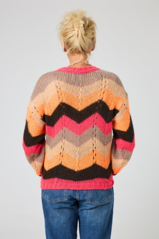 Pullover - Strik - Vind i Håret - Orange - Lene Beier X Lind