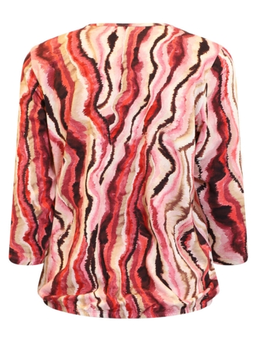 Bluse - 219419 - Pink mønster - Signature