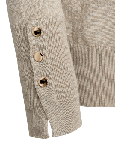 Pullover - Strik - FQKatie - Moonbeam Melange - FREEQUENT