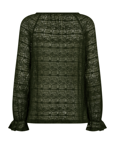 Blondebluse - FQBena - Kombu Green - FREEQUENT