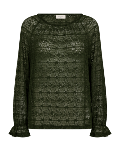 Blondebluse - FQBena - Kombu Green - FREEQUENT