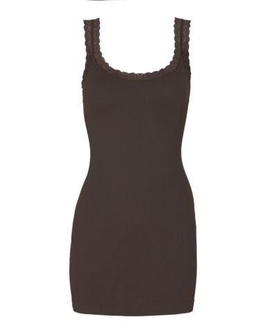 Top - Frida Plus Long - Caffe - Tim & Simonsen