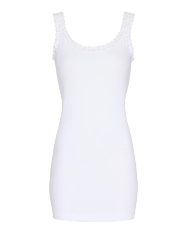 Top - Frida Plus Long - Bianco - Tim & Simonsen