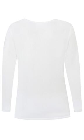 Langærmet T-shirt - Bella - Hvid - ZE-ZE