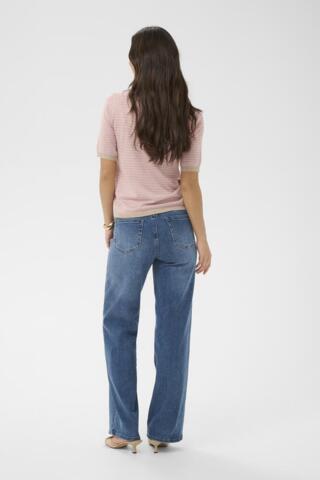 Pullover - Strik - KAlizza Narrow - Sand/Lyserød - KAFFE