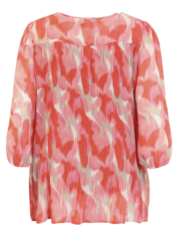 Bluse - Mønster - Koral/Rosa - Brandtex