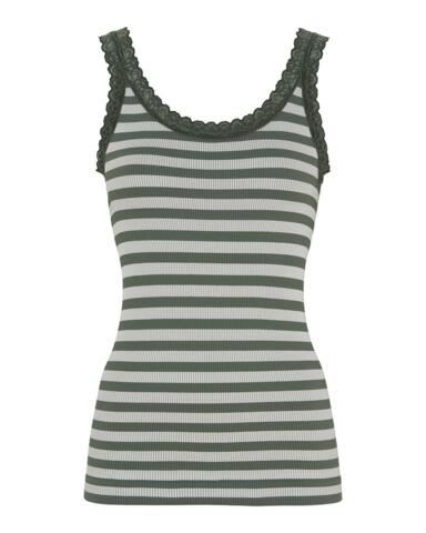 Top - ISA Stripe - Oliva - Tim & Simonsen