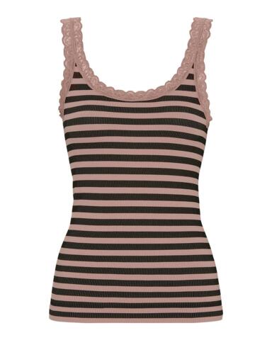 Top - ISA Stripe Dark - Rosa Antico - Tim & Simonsen