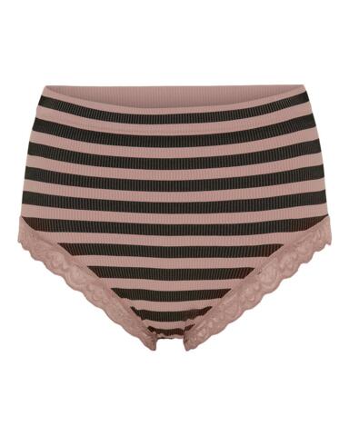 Trusser - ISA Stripe Dark Midi - Rosa Antico - Tim & Simonsen