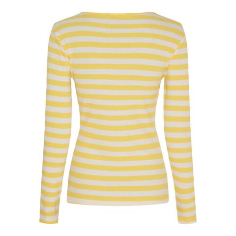 Langærmet T-shirt - Begonia - Giallo - Marta du Château