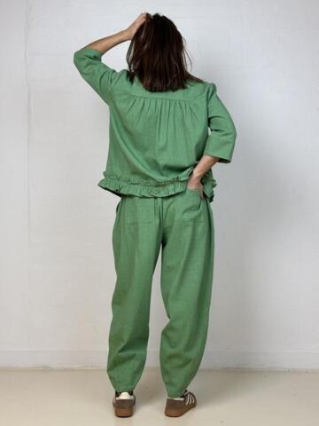 Bukser 7/8 - Colorado Canvas - Pistachio - Gaspar