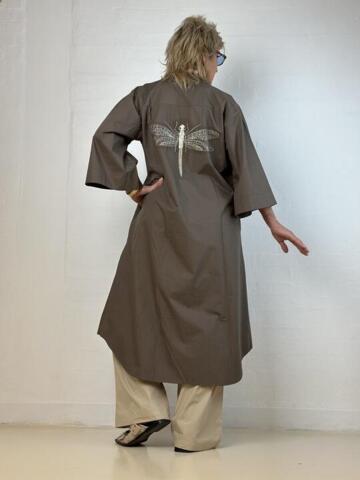 Kjole - Mumbai Poplin - Brown - Gaspar