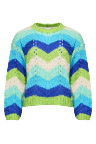 Pullover - Strik -  LBVind i Håret- Blue -  Lene Beier X Lind