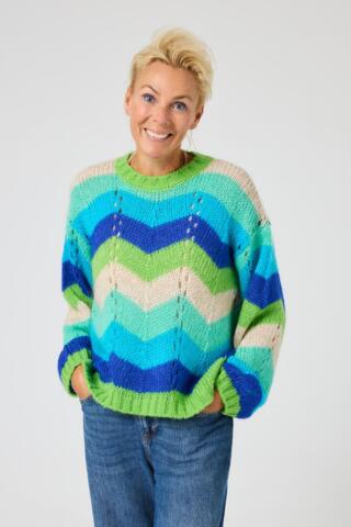 Pullover - Strik -  LBVind i Håret- Blue -  Lene Beier X Lind