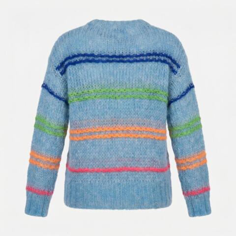 Pullover - Strik -  Petunia - Light Blue  -  Lene Beier X Lind