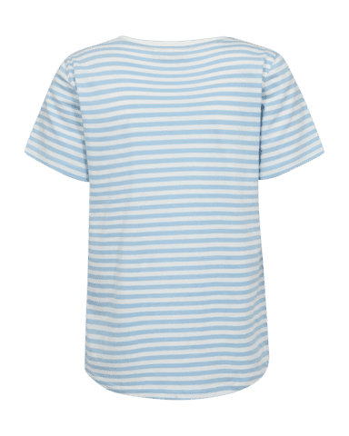 T-shirt - FQMIAN - Off-White w. Blue Bell - FREE/QUENT