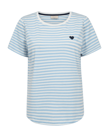 T-shirt - FQMIAN - Off-White w. Blue Bell - FREE/QUENT