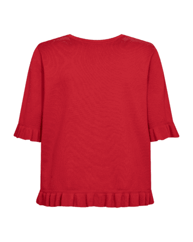 Strik - FQKatie pullover - True Red - Freequent