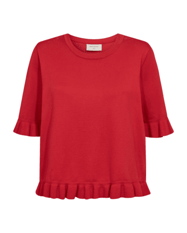 Strik - FQKatie pullover - True Red - Freequent