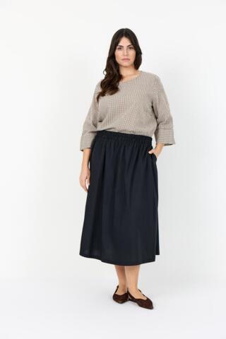 Skjorte - WA-Saina 2 - Ternet Brun - Wasabi Concept