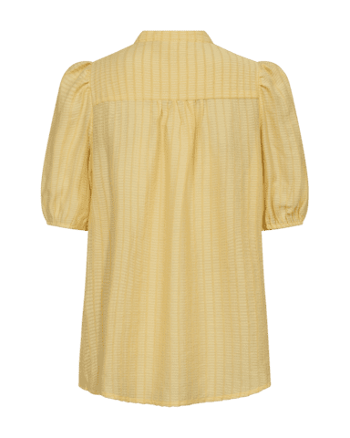 Bluse - Kort ærme - FQEbella - Gul - FREEQUENT
