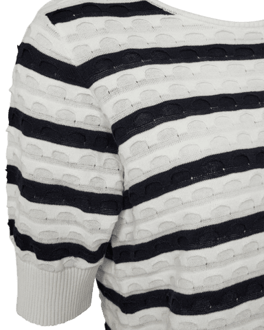 Pullover - Strik - FGdodo - Star Off-white w. Navy - FREEQUENT