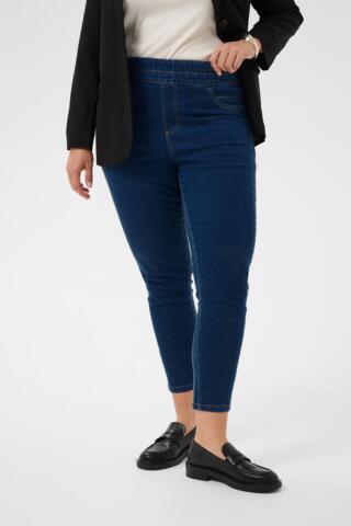 Bukser - KCvilana - Blue Denim - KAFFE Curve