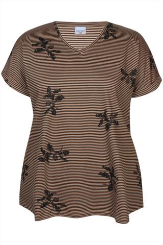 T-shirt - Alberta - Brown - Zhenzi