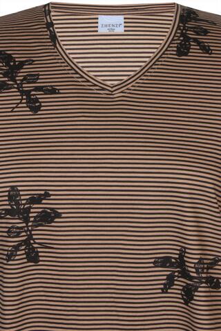 T-shirt - Alberta - Brown - Zhenzi