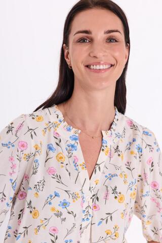 Skjorte - FQMOLLI - Star Off-white - FREEQUENT