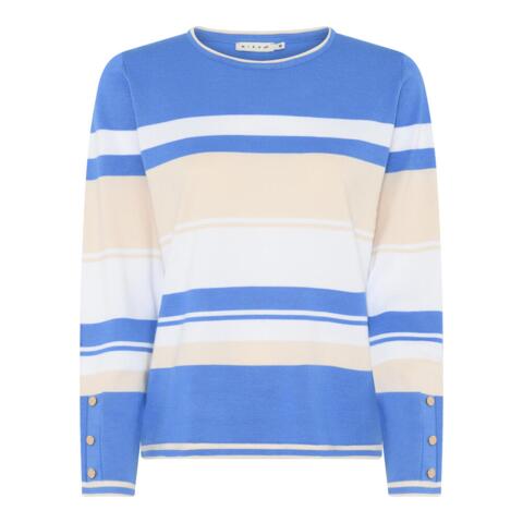 Bluse - Strik - Blå/Sand - Micha