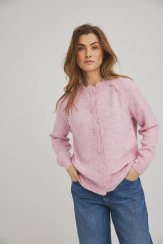 Cardigan - Strik - Beaneth - Lyserød - Luxzuz One Two
