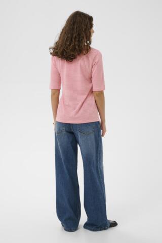 T-shirt - CUkiddy - Pink/White Stripe - Culture