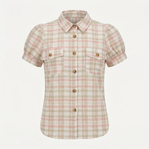 Skjorte - Korn - Soft Peach - Lene Beier X Lind