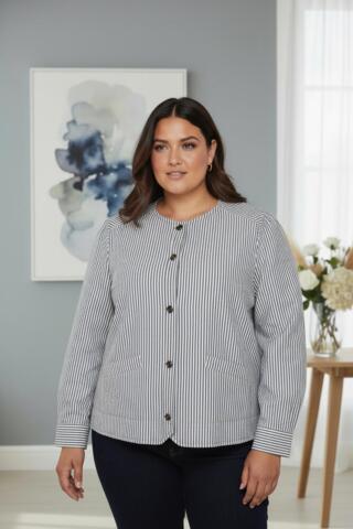 Jakke - Sikanette - Blue Combi - Cassiopeia