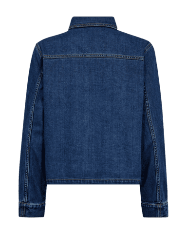 Cowboyjakke - FQRinna - Blue Denim - FREEQUENT