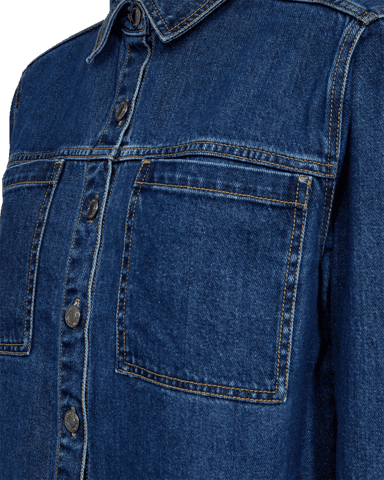 Cowboyjakke - FQRinna - Blue Denim - FREEQUENT