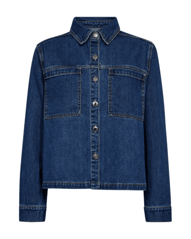 Cowboyjakke - FQRinna - Blue Denim - FREEQUENT