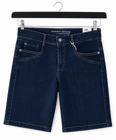Shorts - Milano Dina Straight - Stone Wash - Anna Montana