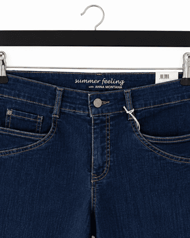 Shorts - Milano Dina Straight - Stone Wash - Anna Montana