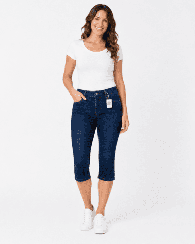 Capri jeans - Dora Milano - Stone Wash - Anna Montana