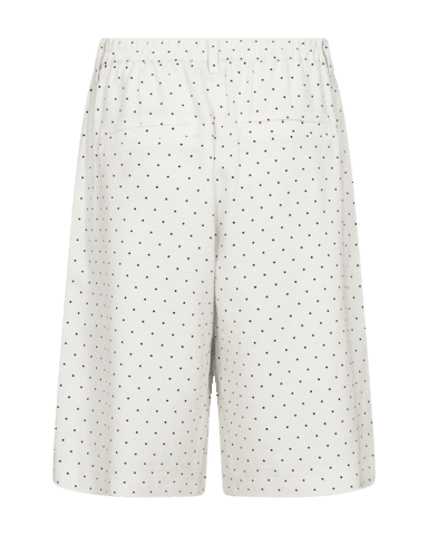 Shorts - FQAnya - Off-white W. Black - FREEQUENT