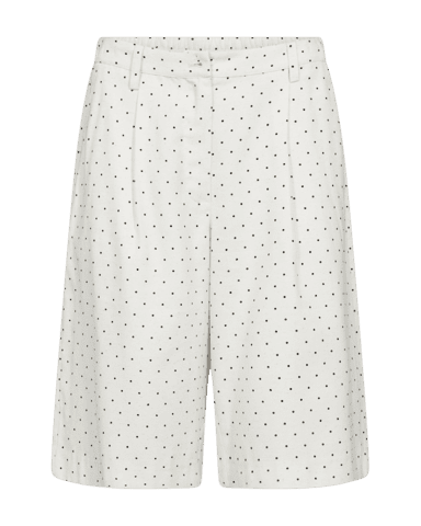 Shorts - FQAnya - Off-white W. Black - FREEQUENT