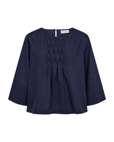 Bluse - FQLava - Navy - FREEQUENT