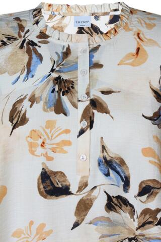 Bluse - Freya - Navy - Zhenzi