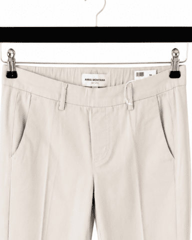 Bukser - Milano Mila Wide Flexi - Beige - Anna Montana