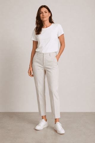 Bukser - Milano Mila Wide Flexi - Beige - Anna Montana
