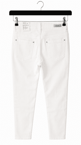 Jeans - Angelika Slim Fit 7/8 - Hvid - Anna Montana